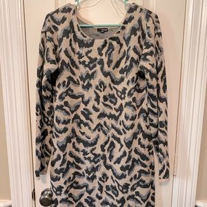 A.N.A Cheetah Print Sweater Dress